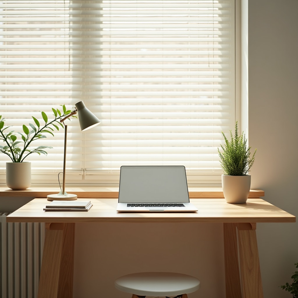 Clean organized workspace designed to support productive financial habits